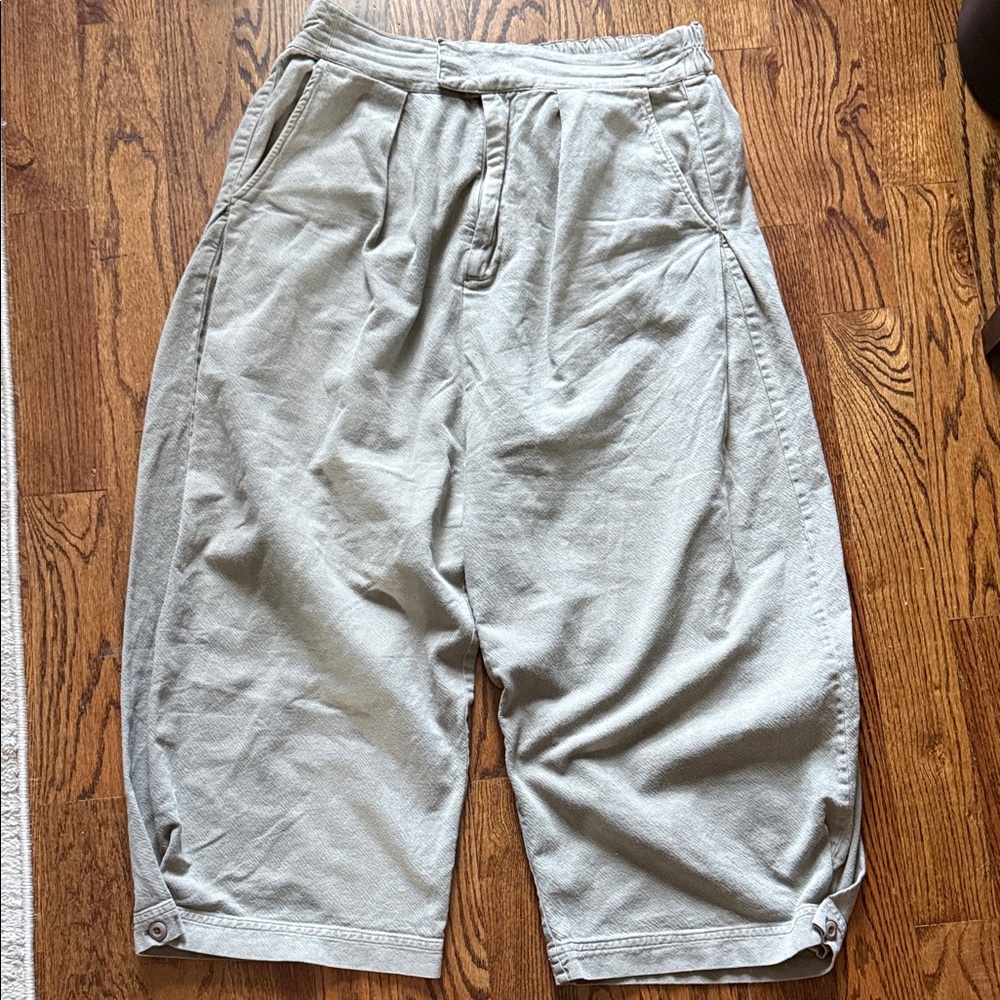 Free People Khaki, Wide Leg Trousers, Size XL